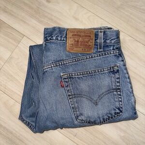Vtg Levis 550 Jeans Mens‎ 34x31 (TAG-36x32) Straight Blue Denim Y2K Retro USA